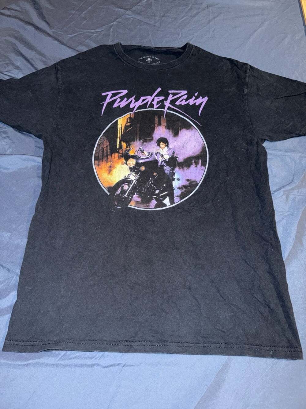 The Prince Estate Purple Rain Motorcycle Graphic T-Shirt
A13